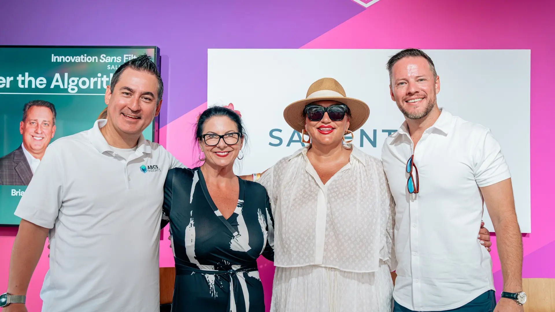 Jerome Shimizu, Daniella Harkins, Jake Myers, and Mack from Salient MG after the ABCS Insights Cannes 2026 panel discussion